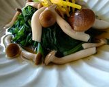 春菊としめじの煮浸し作り方3写真