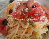 簡単!人参とナッツのカラフル冷製パスタ作り方4写真