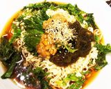 冷やしサッポロ一番　もずく納豆編作り方3写真