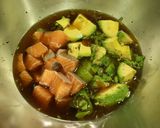 サーモンとアボカドのぶっかけそうめん作り方4写真