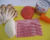 あったか簡単トマト＆クリームスープパスタ作り方1写真