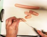 簡単魚肉ソーセージのケチャップ炒め作り方1写真