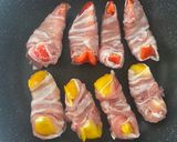 簡単♪パプリカの肉巻き／照り焼き風作り方4写真