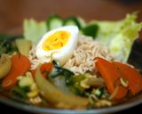 冷やしサッポロ一番カレーラーメン♪作り方7写真