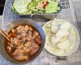 田川ホルモン鍋！作り方1写真