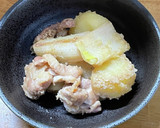 あごだしつゆで鶏肉とじゃがいもの煮物作り方5写真