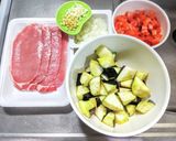 豚とナスの焼き浸しをトマトのディップで作り方1写真
