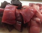 簡単✩マグロのあら煮作り方1写真