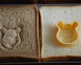 グッズ使いまくりでプーさんのサンドイッチ作り方1写真