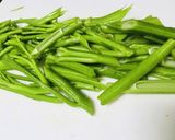 空芯菜とピーナッツのにんにく炒め作り方2写真
