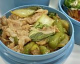 麺つゆ＋ソースの炒め物　タロの弁当134作り方3写真
