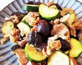 豚バラ茄子とズッキーニの味噌炒め作り方6写真