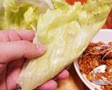 オートミールde肉味噌風のレタス巻き作り方8写真