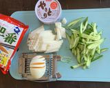 焼鳥缶詰のっけ!冷やしサッポロ一番作り方1写真