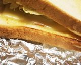 ハムチーズレタスマヨサンド&ポテト&餃子作り方2写真