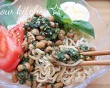 バジル納豆の混ぜそば作り方4写真