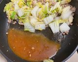 白菜とひき肉の甘酢あん炒め作り方5写真