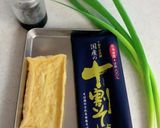 九条ネギお月見きつね蕎麦作り方1写真