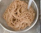 九条ネギお月見きつね蕎麦作り方6写真