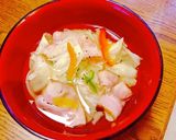 【時短】レンジで簡単　コンソメスープ作り方5写真