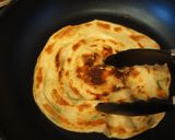 葱抓餅で*ラップサンド作り方5写真