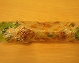 葱抓餅で*ラップサンド作り方8写真