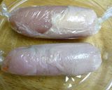 レンジで鶏の野菜マキマキ♪作り方4写真