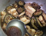 豚バラ肉とゴーヤーまるごとの煮物作り方8写真