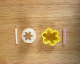 簡単！かまぼこで雪の結晶(キャラ弁)作り方1写真