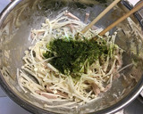 えのき・魚肉ソーセージのお好み焼き作り方5写真