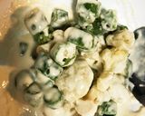 カリフラワーとオクラのかき揚げそば作り方1写真