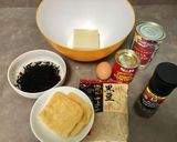 さけ缶ハンバーグ(油揚げ包み、パン粉無)作り方1写真
