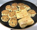 さけ缶ハンバーグ(油揚げ包み、パン粉無)作り方6写真