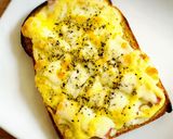 朝食ランチ♡ベーコンチーズマヨトースト作り方3写真