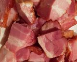 厚切りベーコンの下ごしらえ作り方1写真