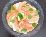 旬の贅沢！桃とモッツァレラのカプレーゼ作り方5写真
