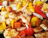 簡単に！節約！鶏胸肉で酢豚風炒めもの作り方6写真