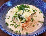 牛乳とポテトサラダでクリーミー冷やし麺作り方3写真