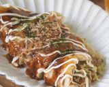 簡単♪お好み焼き風薄焼き餅作り方7写真