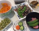 文月12 豚コマ舞茸弁当作り方1写真