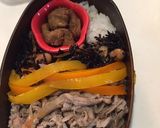 文月12 豚コマ舞茸弁当作り方4写真