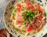 トマトとツナの冷やだしうどん作り方3写真