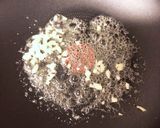 夏野菜とキノコの♡アーモンドキーマカレー作り方2写真