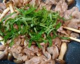 簡単！美味♪豚こまとしめじのごま大葉炒め作り方5写真