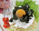 ふわふわ卵と焼き海苔の冷やし塩ラーメン作り方4写真