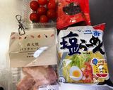 簡単☆トマトいっぱいの冷しラーメン作り方1写真
