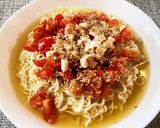 簡単☆トマトいっぱいの冷しラーメン作り方6写真
