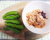 【作り置き】おかか梅のししとう肉巻き作り方1写真