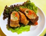 簡単 肉巻き野菜 市販タレで作り方7写真