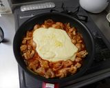 不器用フライパンでチーズタッカルビ作り方2写真